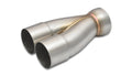 Vibrant 4 into 1 SS Turbo Mani Collector for All T4 in Flange 48mm Pipe OD 4.75in tall 78mmx64mm out