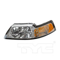LH HEADLAMP ASSY COMPOSITE FORD MUSTANG 19992000