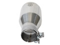 aFe Takeda Universal Exhaust Tip 3 IN Inlet x 5 IN Outlet x 9 IN L- Polished