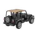 ~(6 lbs. 51X5X5)~ Bikini Top Strapless Safari-style Spice Jeep 97-02 Wrangler; Safari (extended length); requires 51210-01 channel