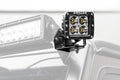 ~(6 lbs. 14X9X8)~ Side Mount LED Kit For Zroadz Front Roof Mounts Includes (2) 3IN Zroadz Cube Pod Work Lights No Cut No Drill Installation Black Powder Coated Includes Universal Wire Harness