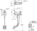 Wilwood Adjustable Single Pedal - Reverse Mount - 6:1