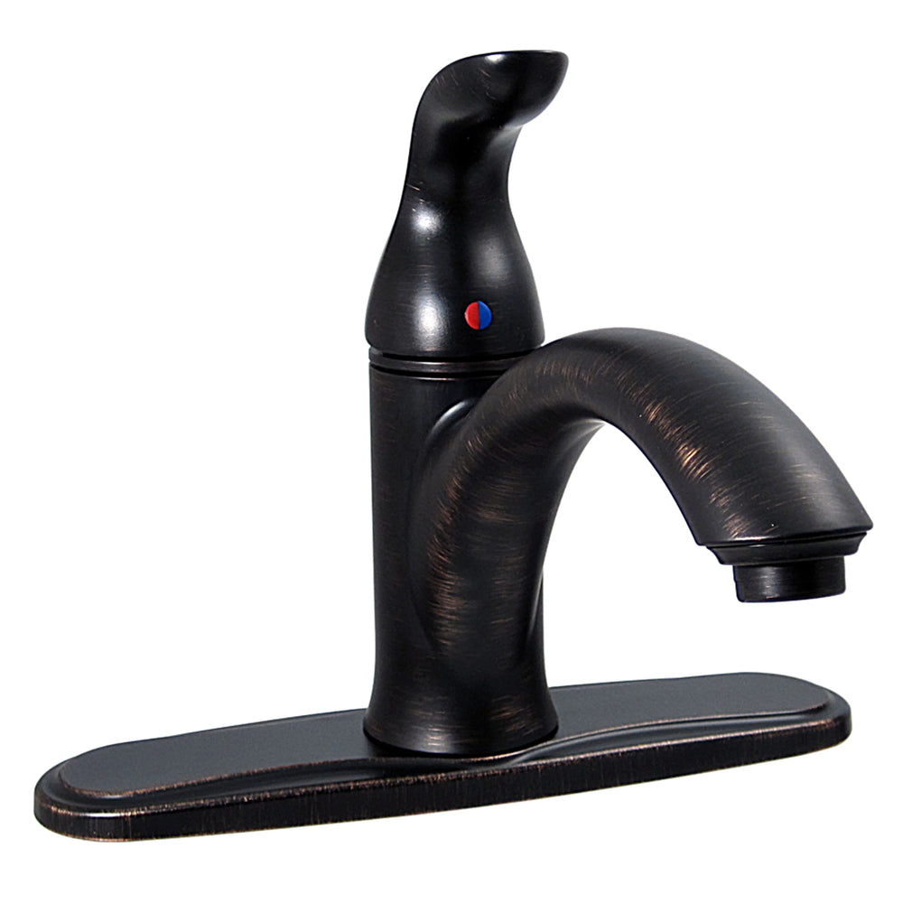 KITCHEN FAUCET 8IN HIARC HYBRID 1 LEVER CERAMIC DISC RUBBED BRONZE