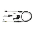 Duo-Pak Univ. Throttle Cable w/Brackets Black