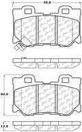 Stoptech ST TRUCK SUV BRAKE PADS Rear Infiniti Nissan 350Z 370Z FX50 G37 M35h M37 M56 Q50