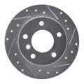 R1 96-02 BMW Z3 Rear Right Drilled & Slotted Silver Brake Rotor