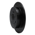 R1 16-22 Hyundai Tucson Rear Right Drilled & Slotted Black Brake Rotor