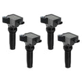 Coil, Black Ford Eco-Boost 2.0L L4, Set Of 4 Fits 2019-2022 2.0L Ford Bronco Eco-Boost MSD Ignition