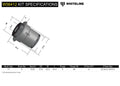 Whiteline 16-22 Mazda MX-5 Miata Front Control Arm - Upper Inner Bushing Kit