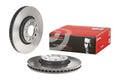 Brembo 01-09 Volvo S60/99-06 S80/01-07 V70 Front Premium UV Coated OE Equivalent Rotor