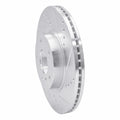 R1 03-05 Infiniti G35 Front Right Drilled & Slotted Silver Brake Rotor