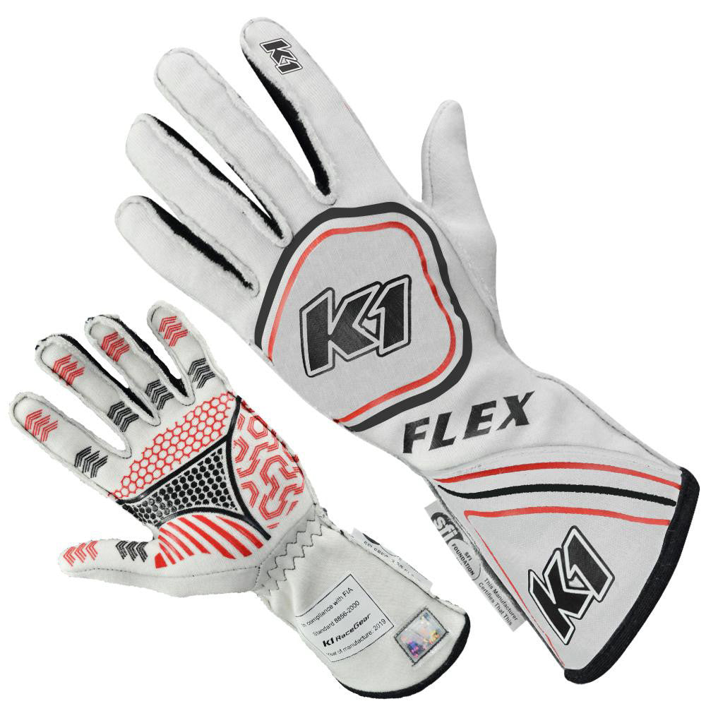Glove Flex Small Black / Flo Blue SFI / FIA