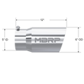 MBRP Universal Tip 6 O.D. Dual Wall Angled 5 inlet 12 length