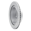 R1 02-25 Infiniti G35 Rear Right Drilled & Slotted Geoperformance Rotor