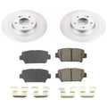 Power Stop 2018 Mitsubishi Eclipse Cross Rear Z17 Evolution Geomet Coated Brake Kit