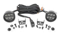 LED Light Kit | Ditch Mount | 3.5" Black Round Pair | Amber DRL | Ford Bronco (21-26)