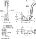 Wilwood Adjustable Single Pedal - Floor Mount - 6:1