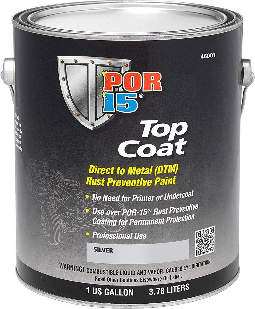POR-15 silver auto part