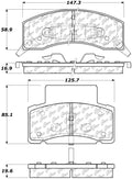 Stoptech ST TRUCK SUV BRAKE PADS Front Chevrolet Dodge GMC C3500 C3500HD Express 2500 Express