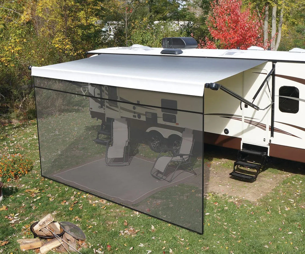 SHADE FRONT PANEL AWNING BLACK 6X15