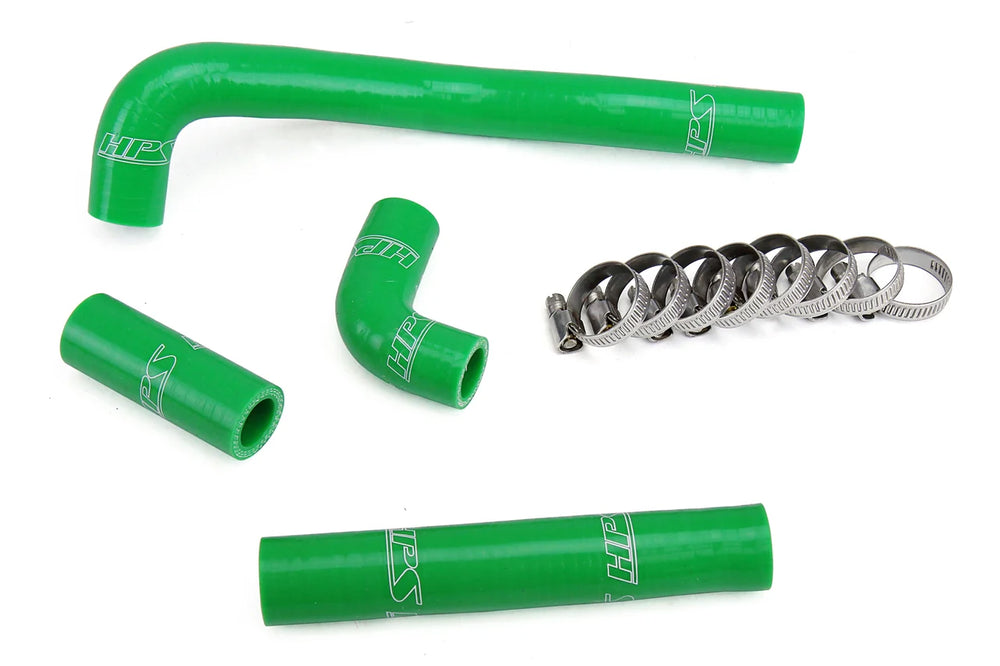 HPS Performance Green Reinforced Silicone Radiator Hose Kit for Kawasaki 88-04 KX500