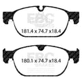 EBC 2015+ Volvo XC90 Ultimax2 Front Brake Pads