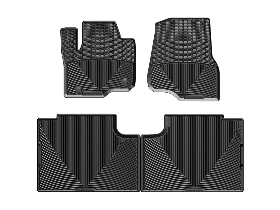 WeatherTech Black Front and Rear All-Weather Floor Mats Fits -20-26 F-250 F-350 F-450 F-550 W408-W358
