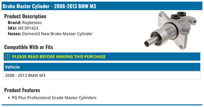 BRAKE MASTER CYLINDER