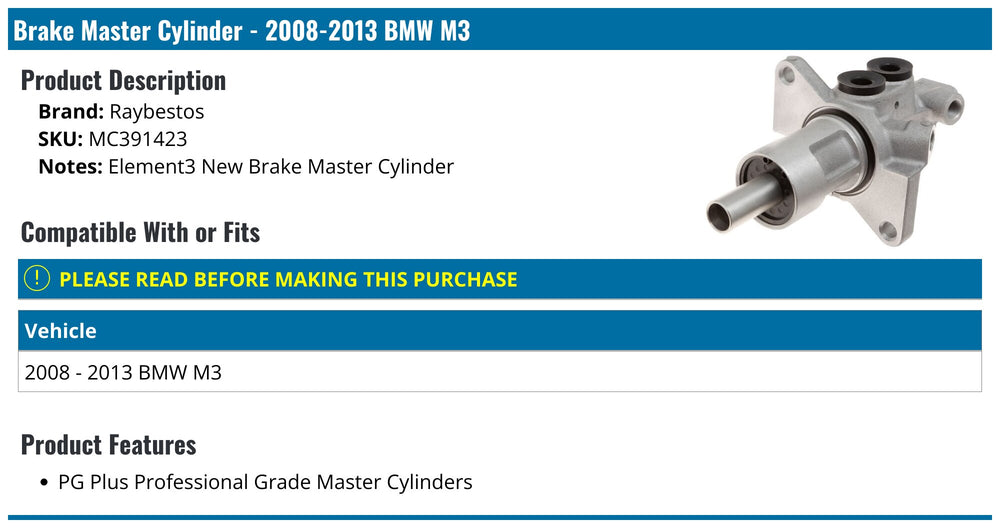 BRAKE MASTER CYLINDER
