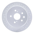 R1 06-15 Lexus Is250 Rear Left Drilled & Slotted Geoperformance Rotor