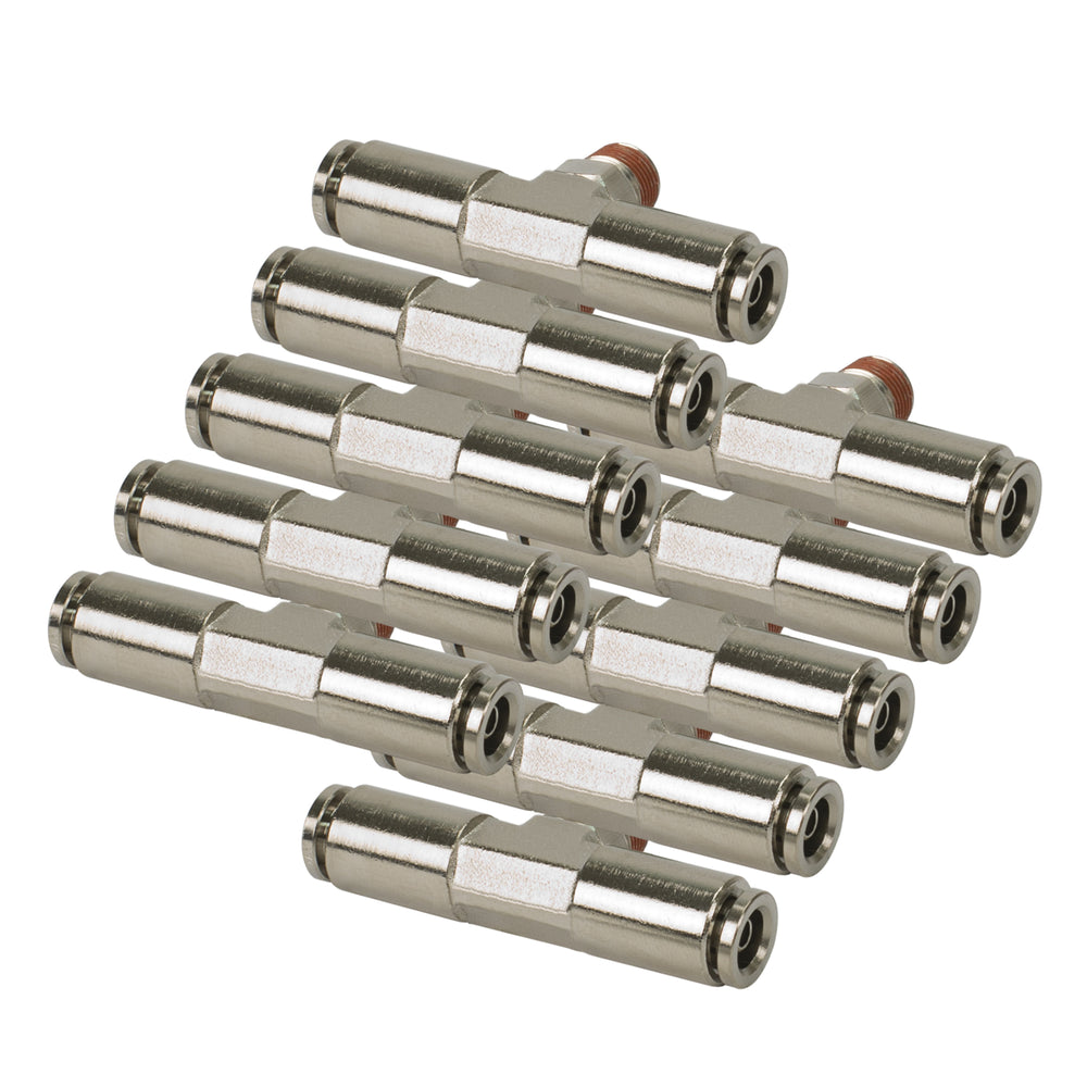 1/8 NPT(M) 3/8 TO 3/8 SWIVEL TFITTING (10 PCS) DOT APPROVED