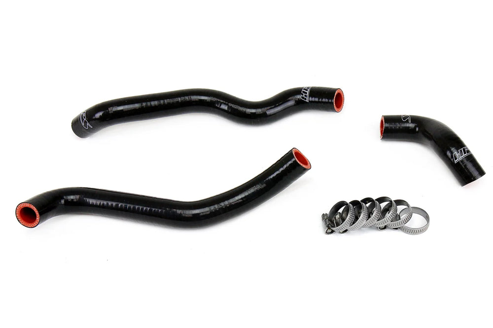 HPS Performance Black Reinforced Silicone Heater Hose Kit for Nissan 03-06 350Z LHD