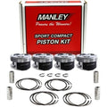 Manley Push Rod - 3/8 Dia. - 9.025 Length - 0.080 Wall - 4130 Chrome Moly - Swedged End - Set of 8
