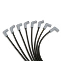 Spark Plug Wires: 1965-2004 Chevrolet various models small block; black