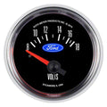 Autometer Ford 2-1/16in. 18V Electric Voltmeter Gauge