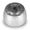 6 BOLT VETTE THREE SPOKE POLISHED ALUM STEERING WHEEL ADAPTER 02 & UP GM AIR BAG