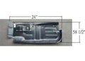 LH FLOOR PAN FULL LENGTH MUSTANG CPE/FASTBACK 6470 (MODIFY ROCKER AREA FOR 6970); COUGAR 6770