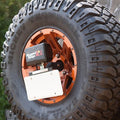 Rear spare tire light mount for rear mounted spare tires by Rugged Ridge