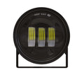 ~(2 lbs. 6X5X5)~ 4in 30w Black Spot Round Pod with Adjustable Angle and RGB Accent