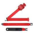 Seat Belt Retractable Lap Belt 60 Inch Black Belt Mounting Hardware Included 1987-1995 Jeep Wrangler OMIX