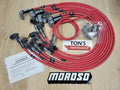 Moroso Chevrolet Big Block Ignition Wire Set - Ultra 40 - Unsleeved - Non-HEI - Crab Cap - Red