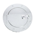 Rugged Ridge Locking Gas Cap Door Chrome 07-18 Jeep Wrangler