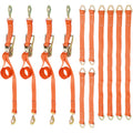 SpeedStrap 2in x 43in SS Retractable Marine Transom Tie-Down Straps w/ Snap S-Hooks (2 Pack)
