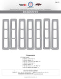 Rugged Ridge Grille Inserts Black 87-95 Jeep Wrangler YJ