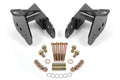 BMR 64-72 Chevy Chevelle Rear Control Arm Relocation Brackets - Black Hammertone