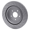R1 Concepts GEOSPEC Coated Rotor - Drilled Fits Chevrolet Corvette
