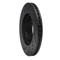 R1 91-01 Acura Integra Front Right Drilled & Slotted Black Brake Rotor