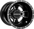 Raceline A77 Mamba 9x8in / 4x115 BP / -34.5mm Offset / 90mm Bore - Black & Machined Wheel