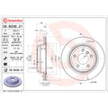 Brembo 2006 BMW 325xi/07-13 328i/09-13 328i xDrive Rear Premium UV Coated OE Equivalent Rotor