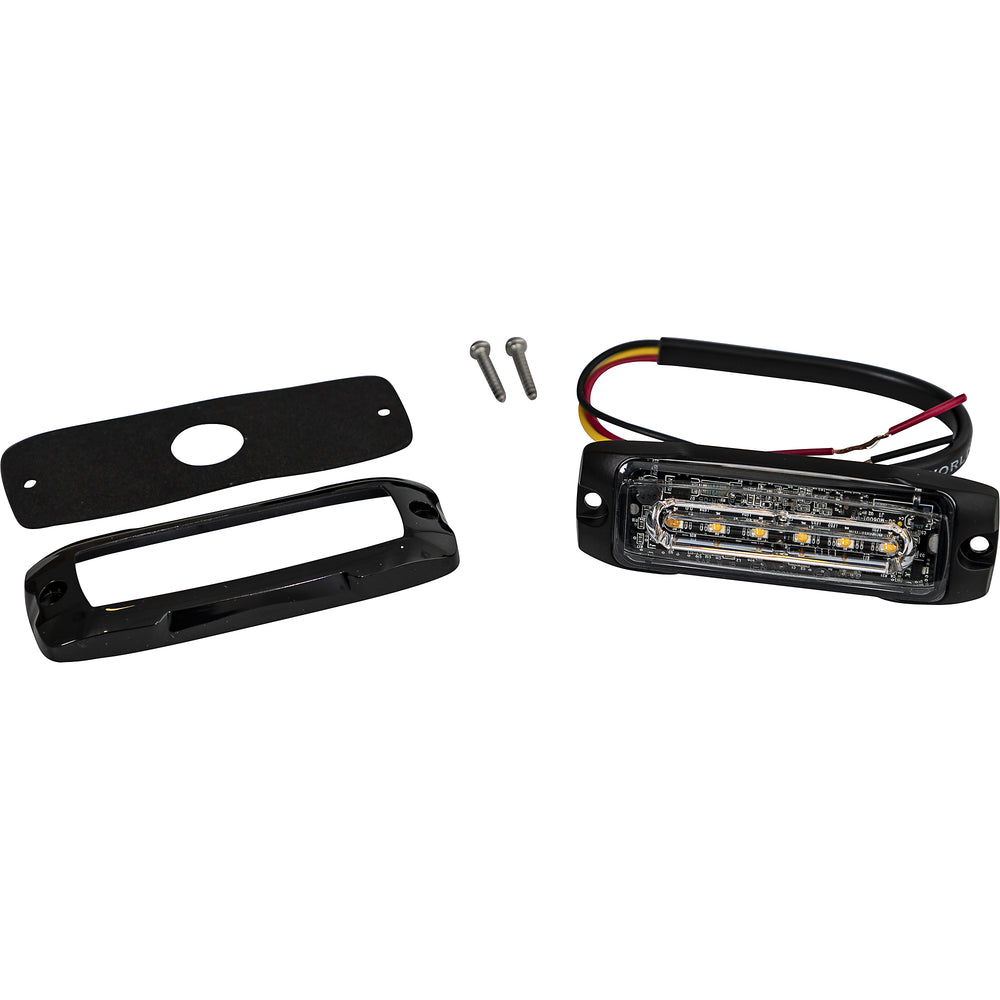 ULTRA THIN WIDE ANGLE 4 INCH LED STROBE LIGHTAMBER